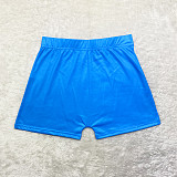 Solid Workout Elastic Fitness Yoga Shorts SHD-9819
