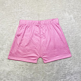 Solid Workout Elastic Fitness Yoga Shorts SHD-9819