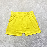 Solid Workout Elastic Fitness Yoga Shorts SHD-9819