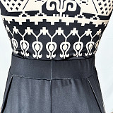 Sleeveless Bodysuits Loose Wide Leg Pants Outfits SHD-9423