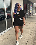 Printing Short Sleeve T Shirts and Shorts 2 Piece Set SHD-9408
