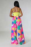 Floral Print High Waist Loose Wide Leg Pants SHD-9836