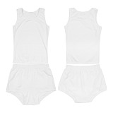 Homewear Solid Color Cotton Tank Top Short Sets CH-23050