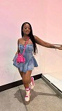 Sexy Strapless Slim Flouced Denim Short Dress MEM-88576