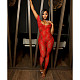 Women Summer Lace Short Sleeve Backless Sexy Jumpsuit XRB-10075