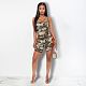 Fashion Camouflage Tank Top Casual Shorts Two-piece Set DD-8016