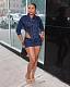 Casual Women Long Sleeves Jacket And Mini Skirt Denim 2 Pieces Sets MEM-88591