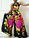 Stylish Prints Women Sleeveless Loose Wide-leg Jumpsuit NY-10858