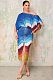 Fashion Print Women Batwing Sleeve Split Midi Skirt 2 Pieces Sets NY-10867