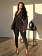 Women Deep-V Long Sleeves Solid Color Casual Jumpsuits CH-24102