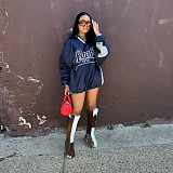 Street Style Women Long Sleeves Printed Loose Sweatshirt RS-07234