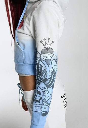 Fashion Printed 2 Pieces Sets Women Long Sleeves Hoodies And Casual Pants RS-XH0001
