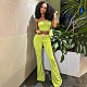 Sexy Strapless Crop Tops And Long Pants Women 2 Pieces Sets RS-D23ST288