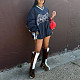 Street Style Women Long Sleeves Printed Loose Sweatshirt RS-07234