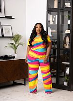 Fashion Printed Women Loose Plus Size 2 Pieces Sets TB-6332 Fashion Printed Women Loose Plus Size 2 Pieces Sets TB-6332