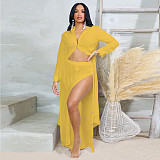 Women's Long Sleeves Solid Color Fashion Breasted Trouser Suits YF-10778
