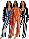 Fashioin Women Stripes Cutout Sweater Knit Two-piece Set CH-24040