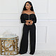 Leisure Sets Women Zipper Long Sleeves Crop Top And Long Pants YF-10803
