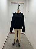 Women's Loose Casual Crew-neck Pleated Fashion Women's Hoodie HX-8857