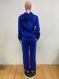 Women Solid Color Hoodies And Long Pants Casual 2 Pieces Sets MK-3208