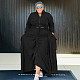 Plus Size Sets Women Solid Color Zipper Patchwork Lace-up Long Skirts NNWY-8044