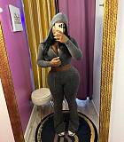 Leisure Women Zipper Hoodies And Slit Long Pants 2 Pieces Sets MEM-88604