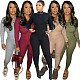 2024 Fall Winter Women Knitted Slim Two Pieces Sets TK-6341