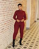 2024 Fall Winter Women Knitted Slim Two Pieces Sets TK-6341