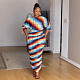 Fashion Print Women Long Sleeves Folds Long Skirts 2 Pieces Sets NY-10910