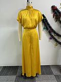 Women Solid Color Wide-leg Pants 2 Pieces Sets NY-10920