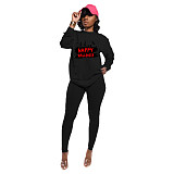 Casual Women Printed T-shirt And Bodycon Pants Two-Piece Sets XMY-9501