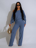 Women Off Shoulder Tops And Long Pants Leisure 2 Pieces Sets SFY-569