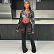 2024 Street Hipster Biker Women Short Embroidered Leather Jacket YNS-2665