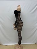 Sexy Hollow-out Women Off Shoulder Knit Package Hips Maxi Dresses RS-0126