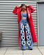 Women Heart Hollow-out Straight Long Jeans TK-6332