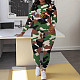 Women Camo Print Round Collar Full Sleeves Casual Two-piece Set ZNN-SME014