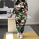 Women Camo Print Round Collar Full Sleeves Casual Two-piece Set ZNN-SME004