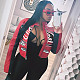 Sexy crop zipper top color contrast embroidery short fashion jacket SXE-K24C56529