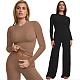 Casual Sets Women Solid Color Tops And Wide-leg Long Pants MZ-2825