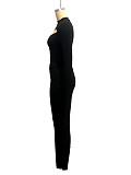 Black Sexy Hollow Out Tops And Tight Pants Women Two Pieces Sets SH-390920