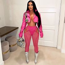 Street Hipster Biker Spicy Girl  Short PU Leather Jacket YNS-2659