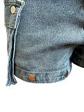 Women Elasticity Detachable Two Wear Jeans CH-88007