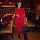 Irregular Mosaic Long-sleeved Sweater High Slit Skirt Set ZS-079