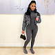 Classic Long Sleeve Zipper Padded Boomber Jacket ZS-0436