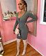 Solid Knitted Long Sleeve One Piece Jumpsuit MOF-6662