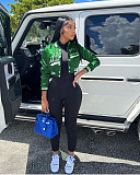 Women Embroidered Single-breasted Bomber Jacket MDF-5339