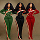 Women's Sports Leisure Two-piece Striped Patchwork Suit SFY-521
