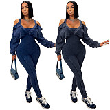 Women's Sexy Off-the-shoulder Bodycon Jumpsuit YF-10820