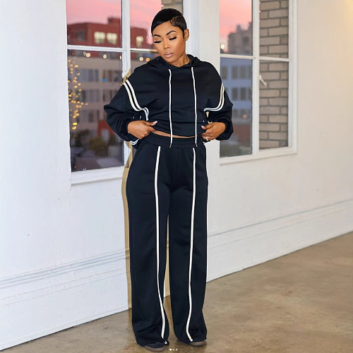 Casual Women Long Sleeve Hoodies And Long Pants Two Pieces Sets NY-10932