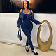 Women's Sexy Off-the-shoulder Bodycon Jumpsuit YF-10820